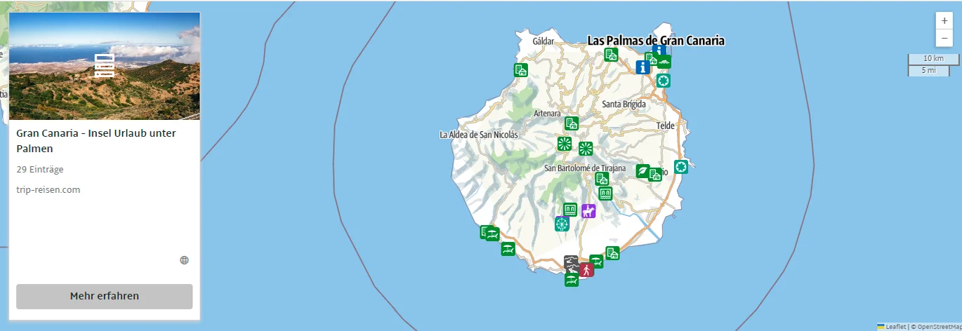 Gran Canaria - alle Infos auf Gran Canaria Ferienhaus  - alles auf einer Karte